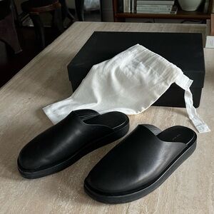 SOLD - THE ROW Sabot Smooth Calfskin Mules